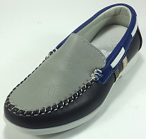 Мокасины к/з TOM.M C-T48-38-B р. 27-32 серо-синие