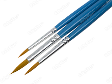 Набір синтетичних пензлів  3 шт Neo Line круглих  SB-103