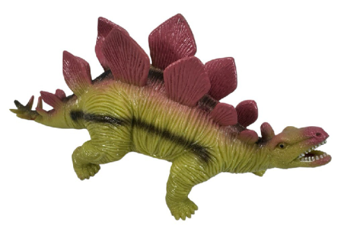 Игрушка силиконовая антистресс, Динозавр горчичный с хребтом 20см  15391