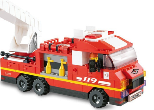 Игрушка Конструктор Sluban Пожарная машина 368 деталей  M38-B0223 фото 2