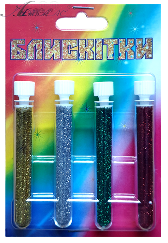 Блестки (Глиттер) Набор № 2 - 2 гр ( 4 шт ) - Золото + Серебро + Зеленый + Красный AS-2202, А-971 Блестки (Глиттер) Набор № 2 - 2 гр ( 4 шт ) - Золото + Серебро + Зеленый + Красный AS-2202, А-971