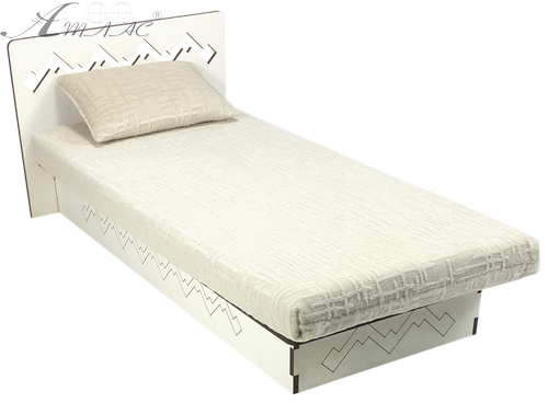 Меблі м'які для ляльок ростом 30 см - Ліжко № 5 Гейнсборо з МДФ AS-7806