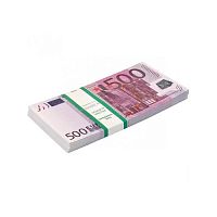Игрушка Деньги Сувенирные пачка 500 євро примерно 80 шт в пачке 17238