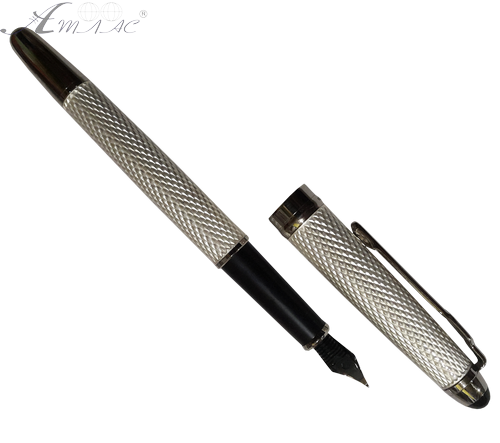 Ручка чернильная De Cambr FP163-17 белая чешуя 04007