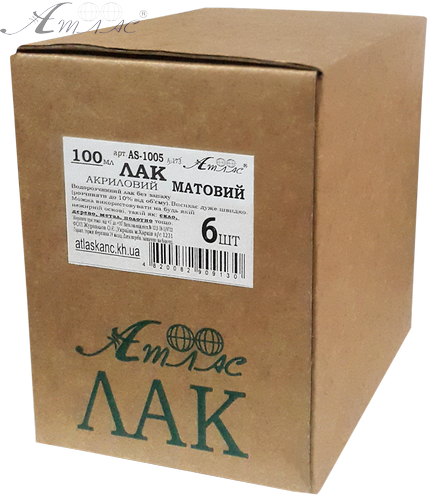 Лак акриловый Матовый 100 мл AS-1005 фото 3 Лак акриловый Матовый 100 мл AS-1005 фото 3