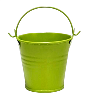 Відерце Декоративний метал 5,5 х 5,5см  Салатове  08679