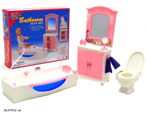 Игрушка Кукольная Мебель набор Gloria Ванная комната  24020 
