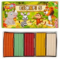 Пластилін Колорит 5 кольорів 90 гр