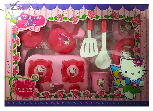 Игрушка Детская Кухня Kitchen and tea set 9 предметов LN541I 