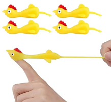 Игрушка Антистресс Рогатка Петушок силиконовый 10 см  09121