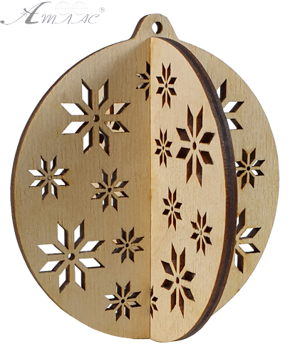 Новорічна прикраса Куля з ромбами 3D 10 см AS-4256, F-0134