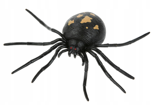 Игрушка силиконовая антистресс Клещ черный 10см  00283