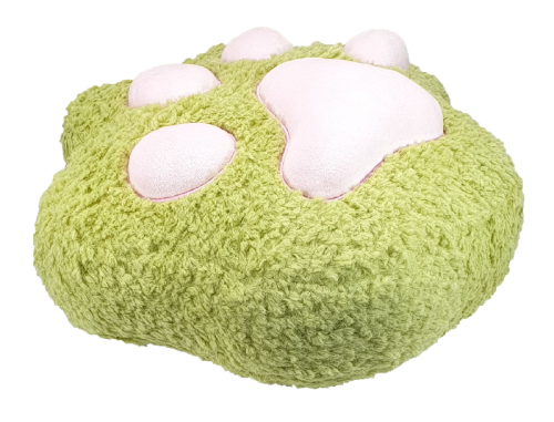 Игрушка мягкая подушка оттиск лапки Салатовая 30 х 25 х 15 см  15513 фото 2