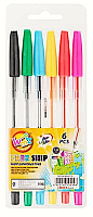 Ручка шариковая, набор BEIFA 6 цветов АА927-6