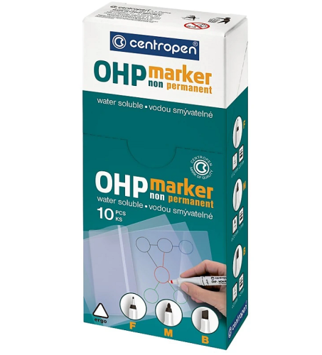 Маркер Non-Permanen Centropen Зеленый 0,6 мм  2646/04 фото 2