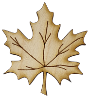 Фигурка фанерная - Лист кленовый 7 см AS-4672, В-0112