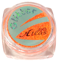 Блестки (Глиттер) мелкие Флуоресцентные Атлас 2 гр - Оранжевый AS-2396