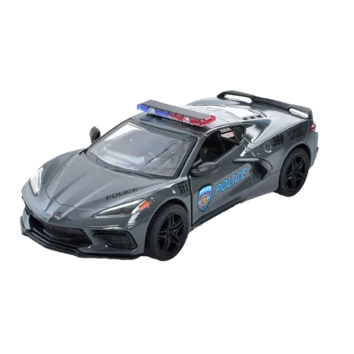 Машинка Kinsmart Chevrolet Corvette 2021 год Police  KT5432WPR