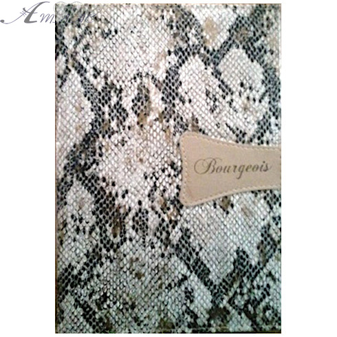 Щоденник недатований А5 МД Bourgeois 160 аркушів, чорно-білий із золотом, 14-5-А5