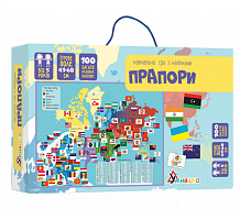 Игрушка Настольная Флаги с многоразовыми наклейками  11121