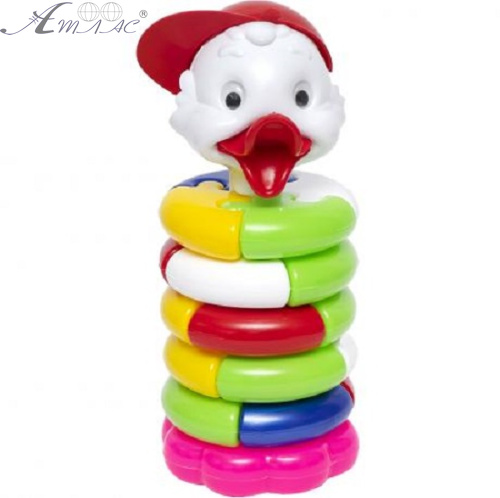 Іграшка Піраміда пластикова Качечка 11 х 29 см пазл  06482