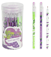 Ручка шариковая Piano 0,7 мм синяя виноград  PТ-1115