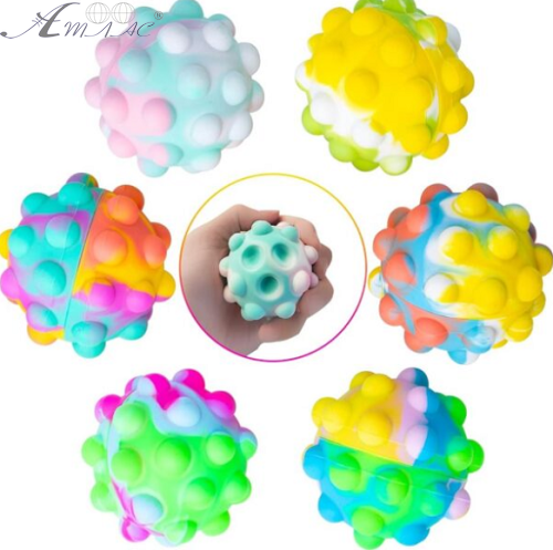 Игрушка Антистресс Мяч Pop it 6,5 см 14608 фото 2 Игрушка Антистресс Мяч Pop it 6,5 см 14608 фото 2