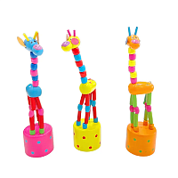 Игрушка Жираф танцующий дерево 17 см  12398