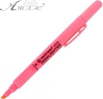 Маркер текстовый Centropen Ergo розовый 8722/09  