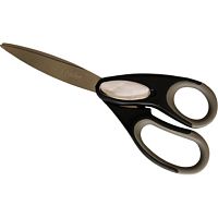 Ножиці, 20см, чорні, із сірим м'яким вушкам, leader SH013.04