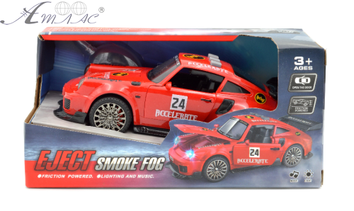 Іграшка Машинка Porsche 911 з димом 17см інерційна в коробці 06427 фото 2 Іграшка Машинка Porsche 911 з димом 17см інерційна в коробці 06427 фото 2