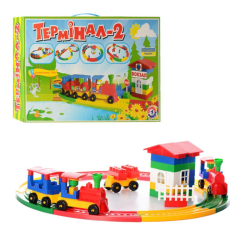 Игрушка Пластиковая Конструктор Терминал 2 ТехноК 121 деталь  1240