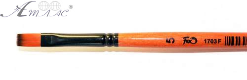 Пензлик синтетика Плоский FOX № 5 художня Пензлик синтетика Плоский FOX № 5 художня