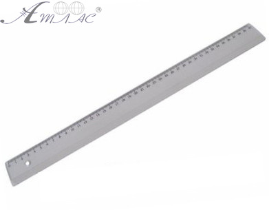 Линейка пластиковая 40 см СП прозрачная ЛП-400п