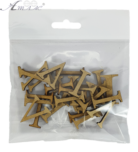 Цифры для часов Римские 12 шт высотой 3 см из МДФ AS-6514 Цифры для часов Римские 12 шт высотой 3 см из МДФ AS-6514