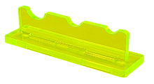 Підставка під три пензлика, жовтий флуоресцентний пластик AS-0031
