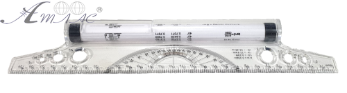 Рейсшина роликовая 300 мм пластиковая  04524