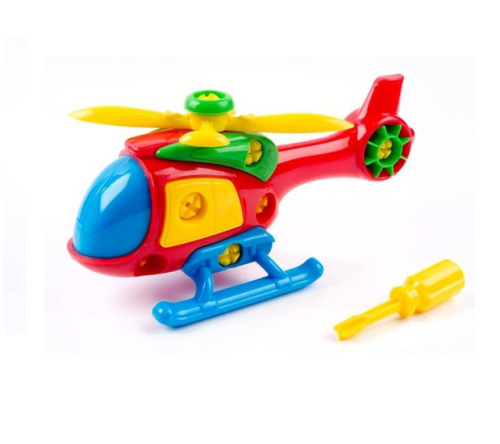 Игрушка Вертолет разборный с инструментами 15 см  30,010