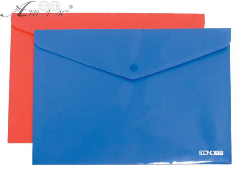 Папка на кнопке А4 Economix цвет микс  31305-50