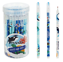 Ручка кулькова Piano 0,7 мм синя PТ-1133