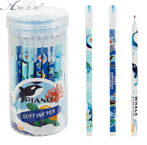 Ручка кулькова Piano 0,7 мм синя PТ-1133