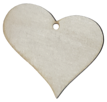 Фігурка фанерна - Серце не симетричне AS-4722, В-0123