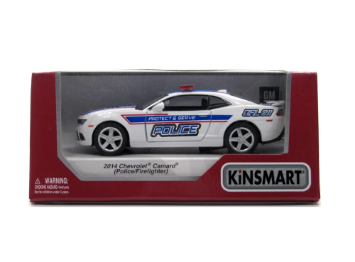 Машинка Kinsmart Chevrolet Camaro 2014 год Police  KT5383WFR  фото 2