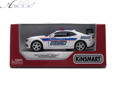 Машинка Kinsmart Chevrolet Camaro 2014 год Police  KT5383WFR  фото 2