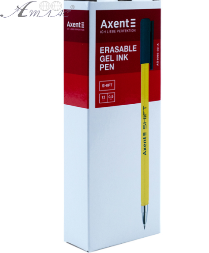 Ручка гелевая Пиши - стирай Axent Shift синяя   AG1095-02A фото 2