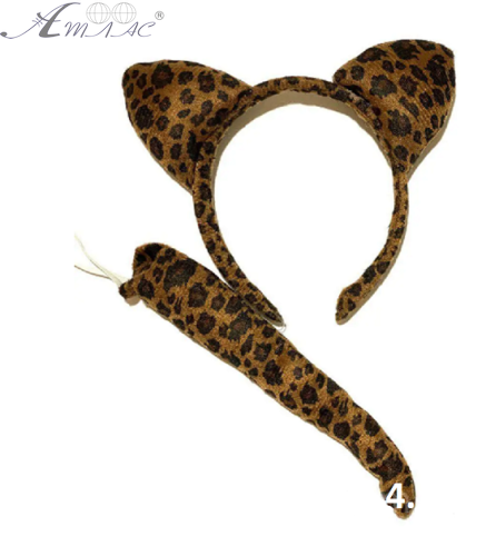 Игрушки Обруч Ушки Леопарда с хвостом 4 цвета  10720 фото 5