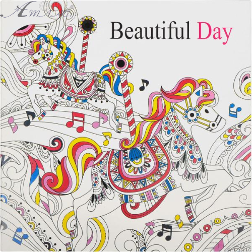 Раскраски Антистресс Beautiful Day 12л 25х25cм  10292