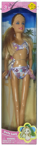 Кукла Defa 28 см в купальнике 8216