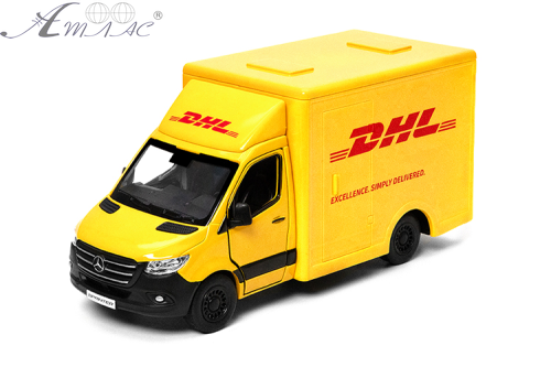 Машинка Kinsmart Mersedes-Benz Sprinter DHL Edition  KT5475W
