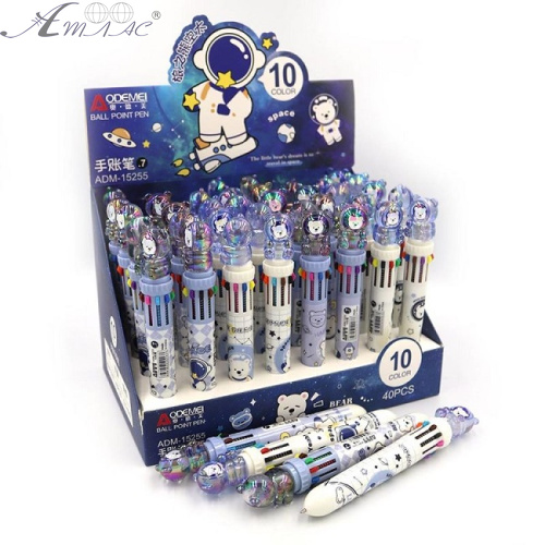 Ручка шарик Аodemei Space 10 цветов автомат ADM-15255   1/40